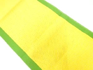 リサイクル　縞に小花模様織出し名古屋帯